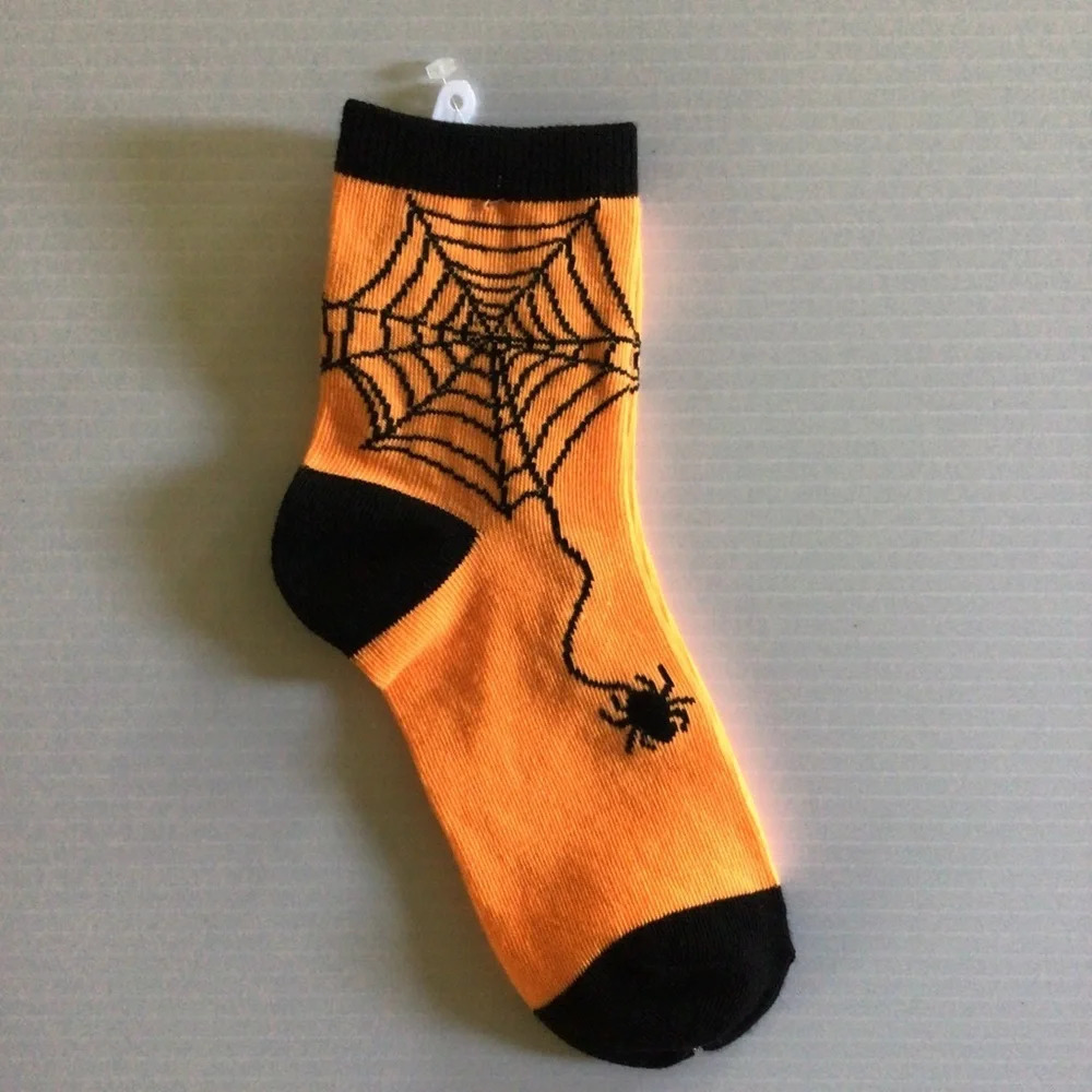 Halloween Spider Socks - Size 9-11 - Picture 2 of 4